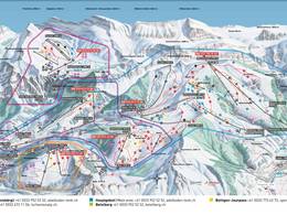 Pistenplan Adelboden/Lenk – Chuenisbärgli/Silleren/Hahnenmoos/Metsch