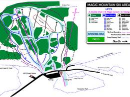 Pistenplan Magic Mountain Resort
