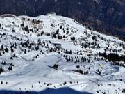 Blick über das Skigebiet Zoncolan