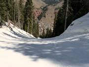 Schwere Abfahrt Mine Shaft