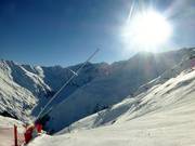 Beschneiung an der roten Grubenkopf Piste