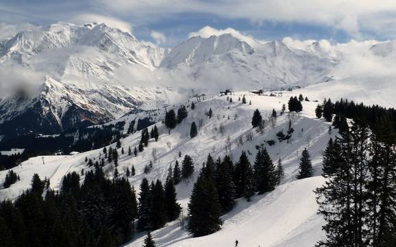 Größter Höhenunterschied in Evasion Mont-Blanc – Skigebiet Megève/Saint-Gervais