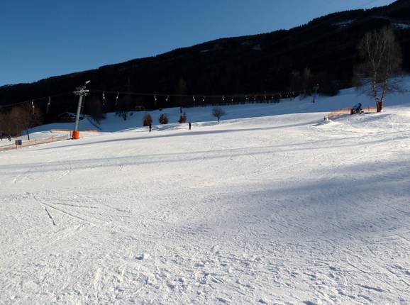 Blick auf die leichte Piste