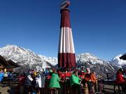 Schirmbar an der Gampe Alm