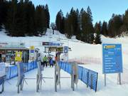 Ortesino-Sommo Alto - 4er Sesselbahn fix geklemmt