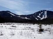 Blick auf das Skigebiet Mont Orford