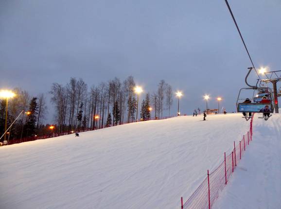 Leichte Piste an der Sesselbahn