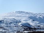 Blick auf das Skigebiet Riksgränsen