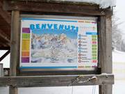 Pistenplan an der Talstation