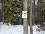 Das Befahren des Waldes ist verboten