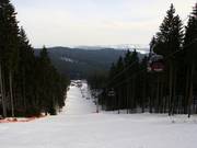 Skiroute unterhalb der Kombibahn