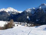 Der Ort Sent (nur Talabfahrt, ohne Liftanschluss)