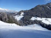 Holzerabfahrt zum Preunegg-Jet auf der Reiteralm