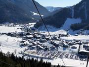 Blick auf Waiding von der Gondelbahn