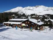 Albergo Paradiso mitten im Skigebiet