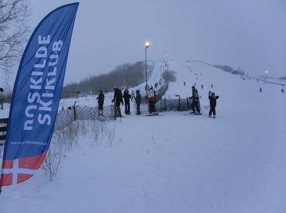 Blick auf das keine Skigebiet