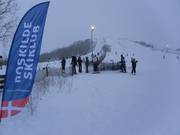 Blick auf das keine Skigebiet