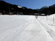 Anfängergelände im Tal in Söll