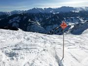 Skiroute Heuwand-Steilhang (am Gratlift)