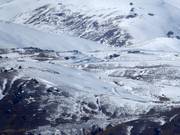 Blick von Cardrona auf die Snowfarm NZ Loipen