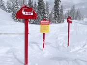 Übergang zum Skigebiet Solitude beim Milly Express