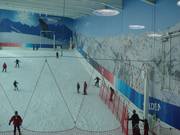 Anfängerbereich im unteren Teil der Skihalle