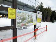 Pistenplan an der Talstation Bronze Chair