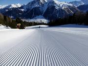 Bestens präparierte Piste in Schöneben