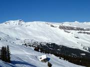 Blick vom Crap Sogn Gion Richtung Cassons