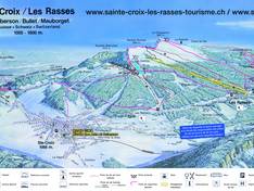 Pistenplan Les Rasses – Sainte-Croix