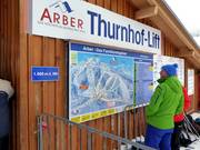 Informationstafel an der Talstation der Thurnhof-Lifte