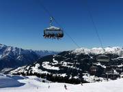 Seebliga Bahn - 8er Hochgeschwindigkeits-Sesselbahn (kuppelbar) mit Abdeckhauben und Sitzheizung