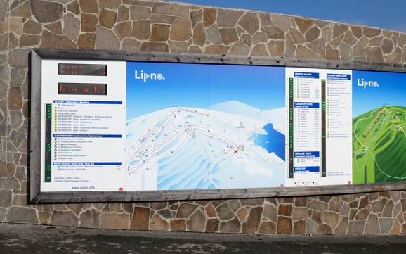 Südböhmische Region (Jihočeský kraj): Orientierung in Skigebieten – Orientierung Lipno