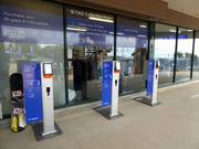 Gepflegte Skipass-Abholstationen