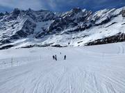 Leichte Talabfahrt nach Breuil-Cervinia