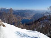 Blick von der Bergstation zum Bohinjsee