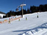 Skikurs beim Übungslift Fichtelland (Altenmarkt)