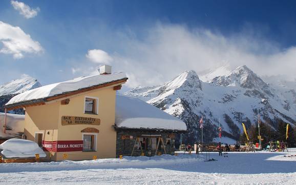 Hütten, Bergrestaurants  Vercelli – Bergrestaurants, Hütten Alagna Valsesia/Gressoney-La-Trinité/Champoluc/Frachey (Monterosa Ski)