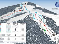 Pistenplan Rachowiec – Zwardoń