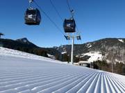 Sehr gute Pistenpräparierung am Söllereck