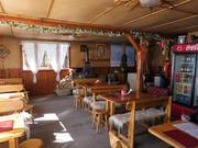 Skihütte an der Bergstation