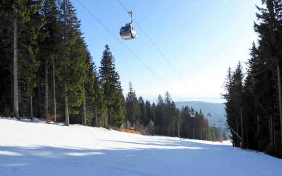 Höchstes Skigebiet in der Königgrätzer Region (Královéhradecký kraj) – Skigebiet Černá hora – Janské Lázně