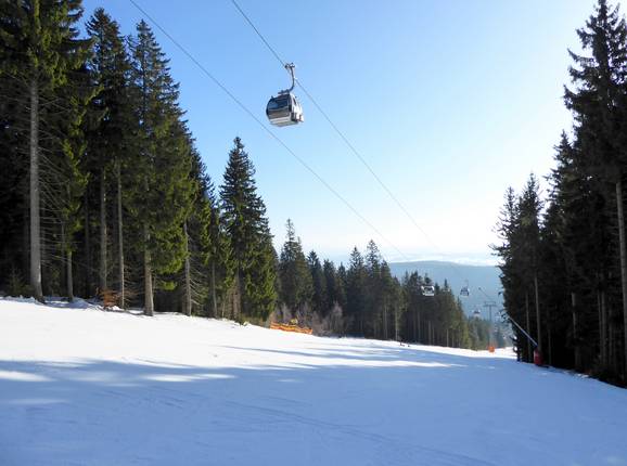 Die einzige 8er-Gondelbahn in Tschechien gibt es in Černá hora