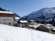 Blick auf die Unterkünfte in Damüls