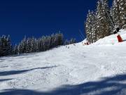 Schwarze Piste an der Dorfbahn Gerlos