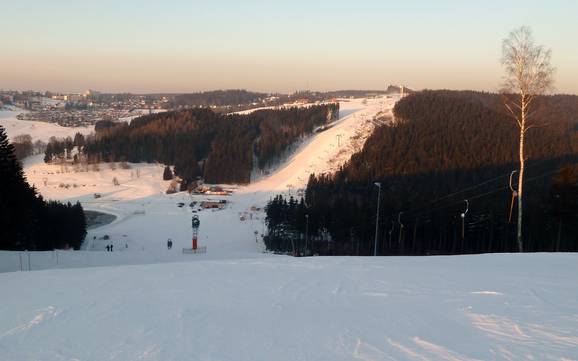 Vogtlandkreis: Größe der Skigebiete – Größe Schöneck (Skiwelt)