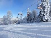 Mit der neuen Vierersesselbahn zum Almberg