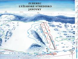 Pistenplan Janovky – Zuberec