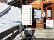 Aktuelle Betriebsinformationen an der Talstation in Brigels