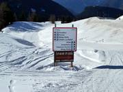 Pistenausschilderung am Rollepass